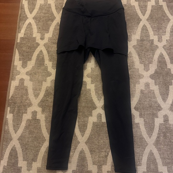 Dona Jo Comfort Skirted Legging Navy Blue Size Smalll - Picture 4 of 5